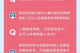 残疾人两项补贴怎么领？能申请入住养老院吗？图片
