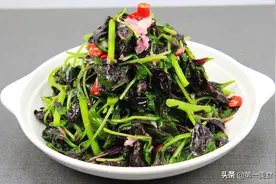 健康的家常美食，好吃的凉拌苋菜！夏天坚持吃，对瘦身有帮助图片