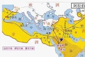 中世纪，骑着骆驼的阿拉伯商人在亚非欧国家的中介贸易活动图片