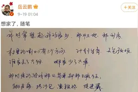 岳云鹏学历低文化不低，凌晨一点睡不着，有感而发写长诗思念家乡图片