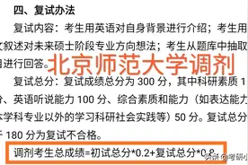 一志愿考生复试成绩占30%，调剂考生占50%，高校为何区别对待？图片
