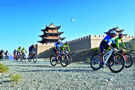 与沙为伴 驭风前行——陇越骑联2020穿越丝绸之路（国际）山地自行车赛掠影图片