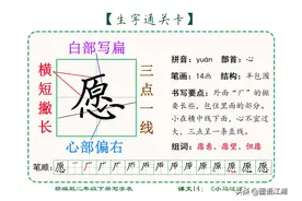 「汉字书写大通关」二年级语文下册：课文14《小马过河》生字精讲图片