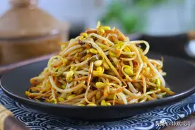 黄豆芽换个做法，简单几步，清脆不失柔韧，不放肉照样下饭图片