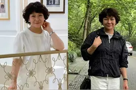 今秋流行一种新裤子，叫“过腿不过踝”，五六十岁的女人穿真时髦图片