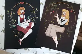 迪士尼公主主题插画作品，你认识几个？图片