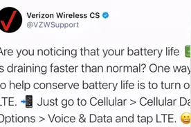 美国最大5G运营商发推特，号召用户关5G打开4G以省电图片