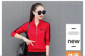 早秋新款时尚休闲运动套装图片