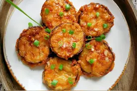 炸茄盒：味道鲜美，营养丰富，好吃不油腻图片