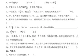 福建省厦门一中新初一数学入学考试及逐题详细解题图片