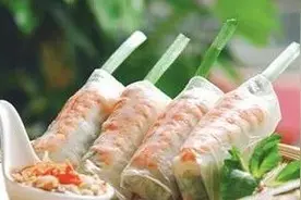 家常菜推荐：闽南春卷、花生香脆春卷、回锅萝卜、脆皮蘸水豆腐图片