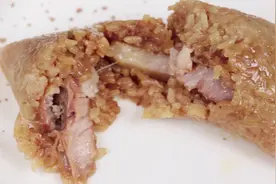 教你包粽子啦，江南经典五花肉四角粽，肉馅肥而不腻，粽香四溢图片