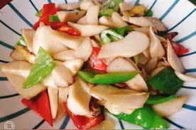 蚝油杏鲍菇，5分钟炒一盘，美味又营养，一家人开开心心吃光光图片