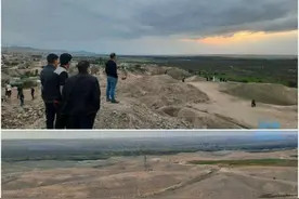 伊朗该地区因靠近亚美尼亚和阿塞拜疆战场，人们纷纷跑去看热闹图片