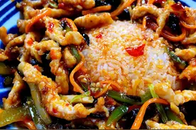 鱼香肉丝这么做，咸甜适中，酸辣可口，教您详细做法，下饭香图片