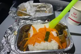 体验了一次传说中的川航喂猪式的飞机餐图片