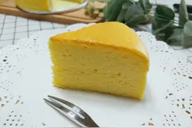 教你做轻乳酪蛋糕，柔软醇香，入口即化，比戚风口感更丰富图片