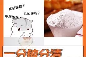低筋面粉和高筋面粉的区别图片