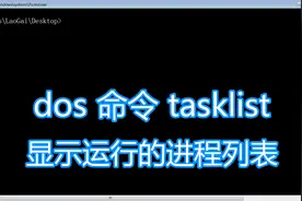 dos命令tasklist教程，显示当前运行的进程列表，bat批处理脚本视频封面