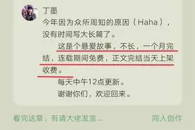 白金大神丁墨悬爱新书《寂静江上》上线，一个月之内就会写完图片