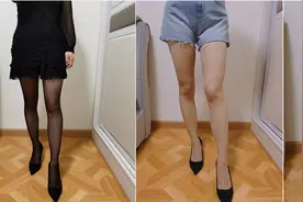 7款丝袜真人试穿，看看哪款美腿、显瘦、不勾丝图片