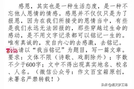 2021年中考作文终极预测题及范文：我当铭记图片