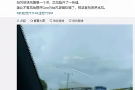 理想汽车玻璃一年碎3次！官方客服回应：有自动开裂可能性图片