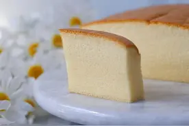 水浴法做古早蛋糕，不用买自己做，细腻柔软小孩子特别爱吃图片
