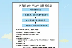 有宅基地必看！南海全面铺开农村不动产权籍调查，请村民配合！图片