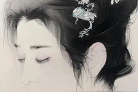 美女绘画家创作的工笔画，堪称艺术界的精品，值得大家回味图片