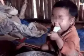 5岁孩子独自生活，吃了半个月没菜自煮饭，他可怜愿望让人落泪图片