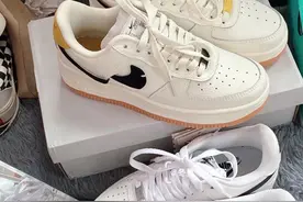 回头率超高的 Nike Air force1LoW黑黄断钩图片