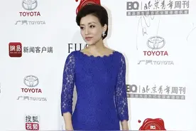 杨澜的造型踩雷了，蕾丝裙配黑丝袜略显土气，也就她能驾驭得了图片