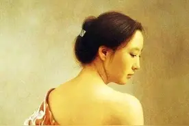 一生只画一个女人，笔下性感美背，展现东方女人特有神韵图片