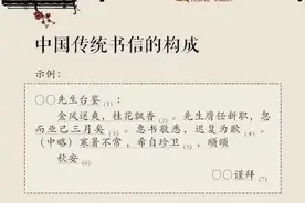 人民日报发布中国传统书信的构成，快来收藏！图片