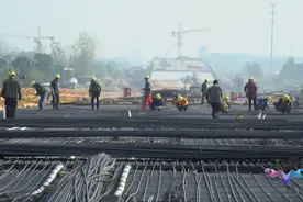 328国道仪征段改扩建工程快速推进，明年三月主线通车图片