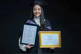被柬埔寨公主惊艳！穿学士服从北京毕业，五官大气堪称最美公主图片