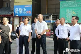 蔡松涛检查督导中心城区文明城市建设工作图片