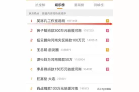 黄子韬捐300万援助河南！吴亦凡霸占热搜澄清：你等着坐牢吧图片