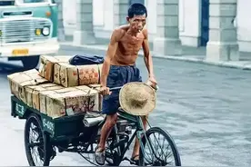 请注意照片中的干活人图片