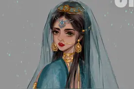 古风版迪士尼公主，茉莉公主化身大漠美人，灰姑娘上演嫦娥奔月图片