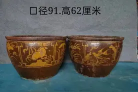 老荷花缸•水缸•陶缸，庭院花园会所养鱼缸图片