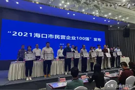 海口发布2020年度民营企业100强榜单图片