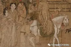 宋 李嵩《明皇斗鸡图》鉴赏图片