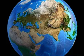 地球仪上的中国和美国趣事图片