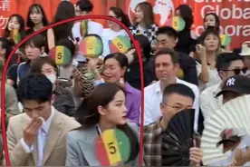 LV中国首秀被吐槽“寒酸”，明星穿春装热得脱妆，坐一起好拥挤图片