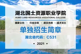 湖北国土资源职业学院2021年湖北高职单招招生简章图片