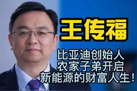 王传福，比亚迪创始人，农家子弟开启新能源的财富人生图片