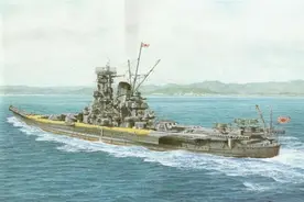 锡布延海海战，“武藏”被舰载机击沉，世界上最强大战列舰覆灭图片
