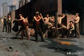 美国画家，托马斯·波洛克·安舒茨，油画作品欣赏图片